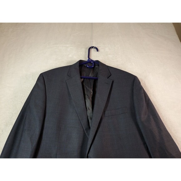 Lauren Ralph Lauren Blazer Coat Mens Size 44L Gray Single Breasted Two Button - Picture 4 of 14